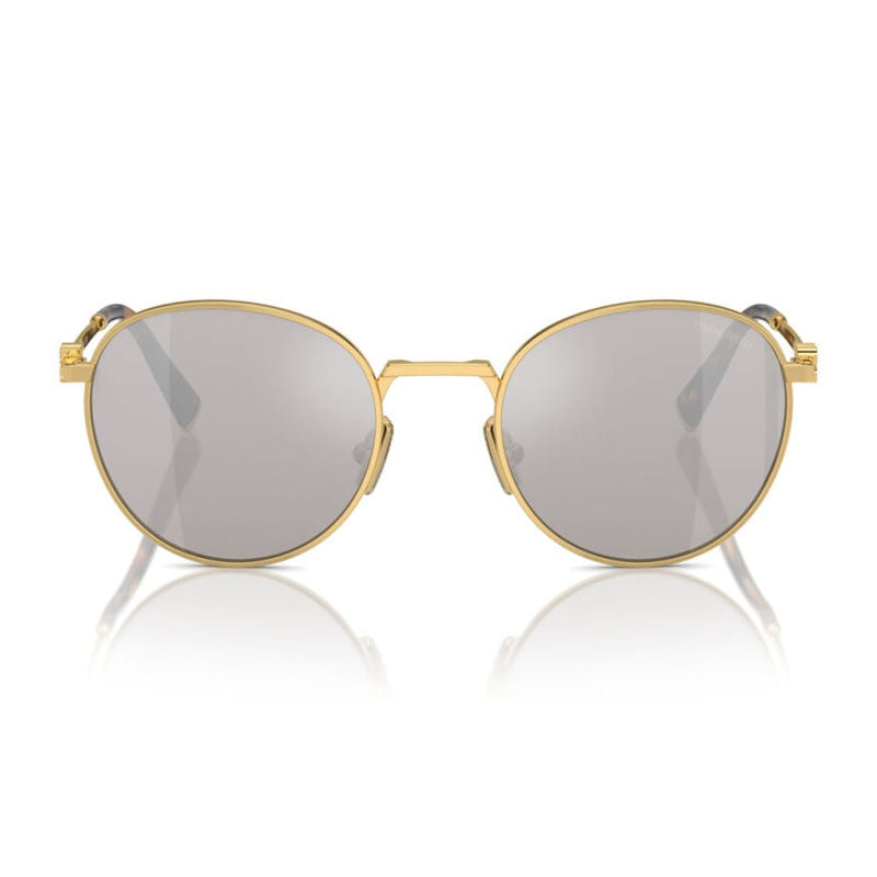 Miu Miu MU 55ZS 5AK07F Gold/Light Grey Silver Mirror