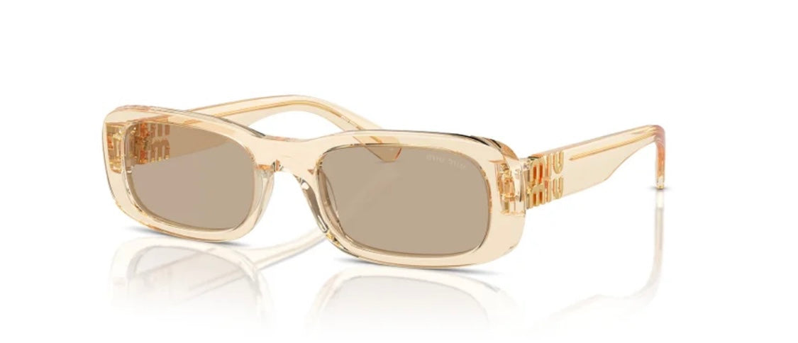 Miu Miu MU08ZS 11T40F Sand Transparent/Dark Brown 53mm