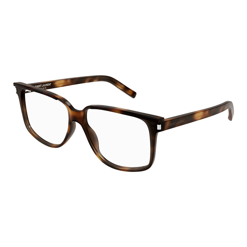 Saint Laurent SL599OPT 002 Dark Havana/Clear Demo Lens