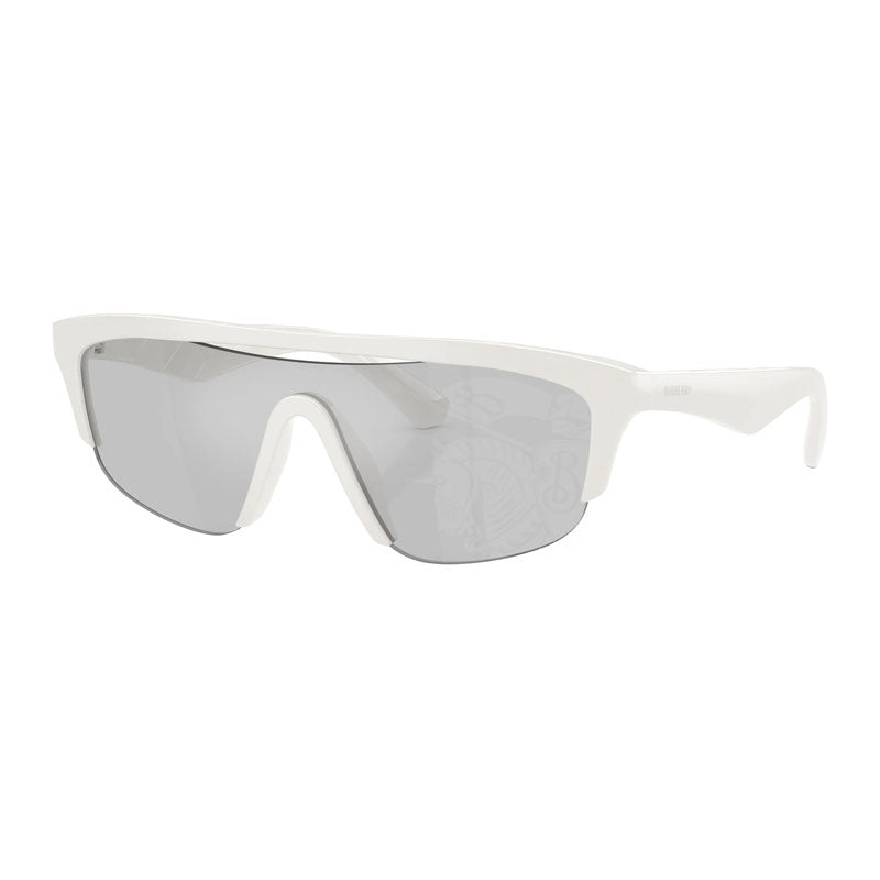 Burberry BE4460U 4172/69 White/Grey Silver Mirror with Picture