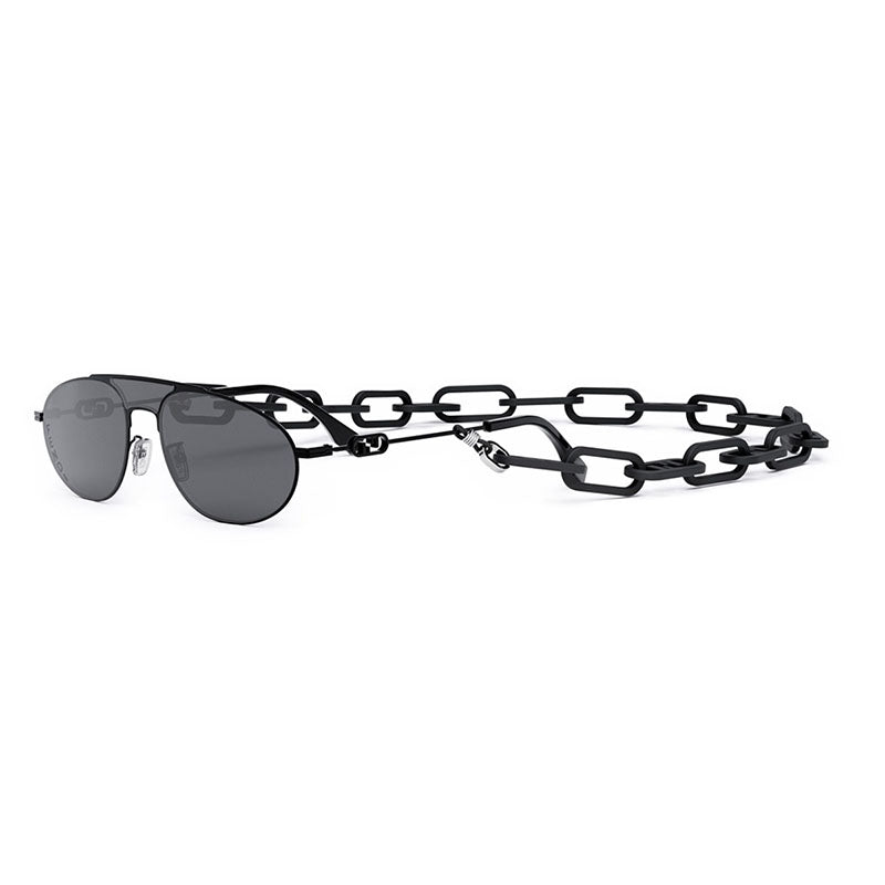 Fendi FE40072U-Y 01A Black/Dark Grey with Black Chain