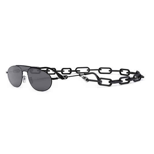 Fendi FE40072U-Y 01A Black/Dark Grey with Black Chain