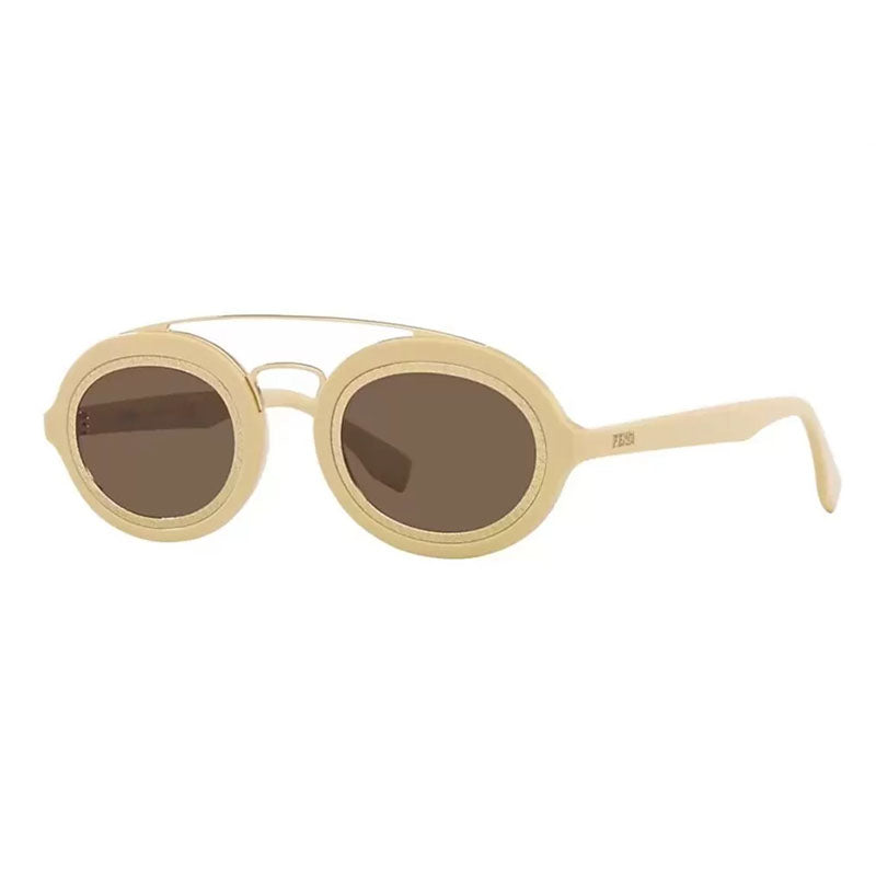 Fendi FE40094I 25E Ivory/Gold/Brown