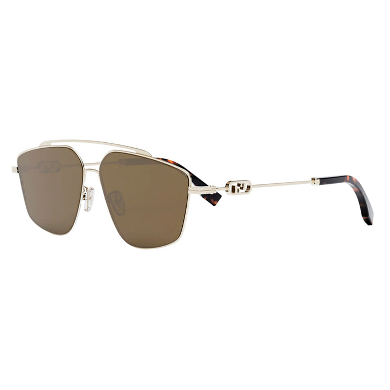 Fendi FE40079U 32E White Gold/Brown
