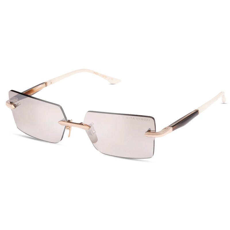 Dita DTS-462-A 01 White Gold/Brown to Clear Gradient Silver Flash