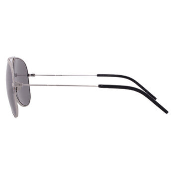 Saint Laurent Saint Laurent Silver Pilot Unisex Sunglasses SL 800 003 59
