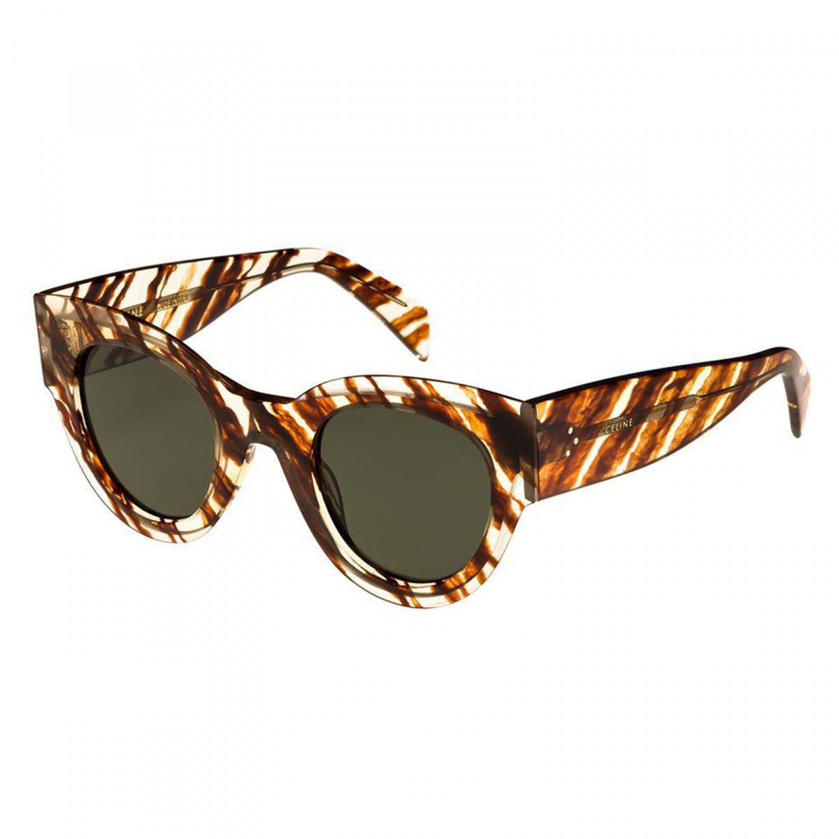 Celine CL40008I 56N Striped Brown/Green