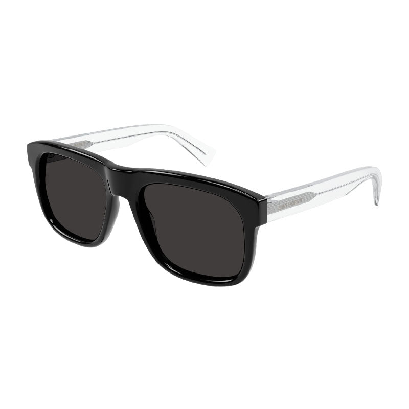 Saint Laurent SL558 001 Black/Transparent/Black 57mm
