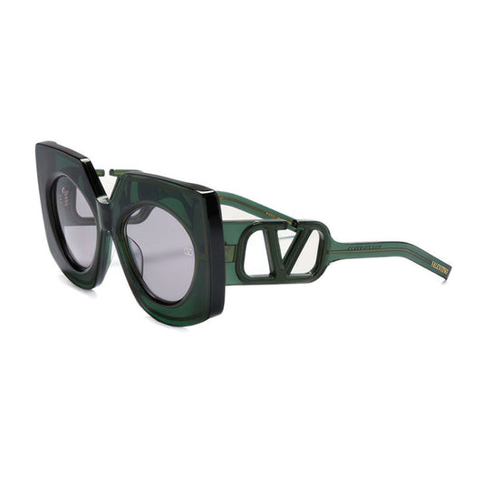 Valentino V-SOUL VLS-127 C Crystal Green with Light Gold/Medium Grey AR 53mm