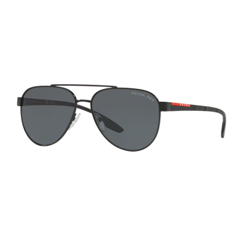 Prada PS54TS 1AB5Z1 Black/Grey Polarized 58mm
