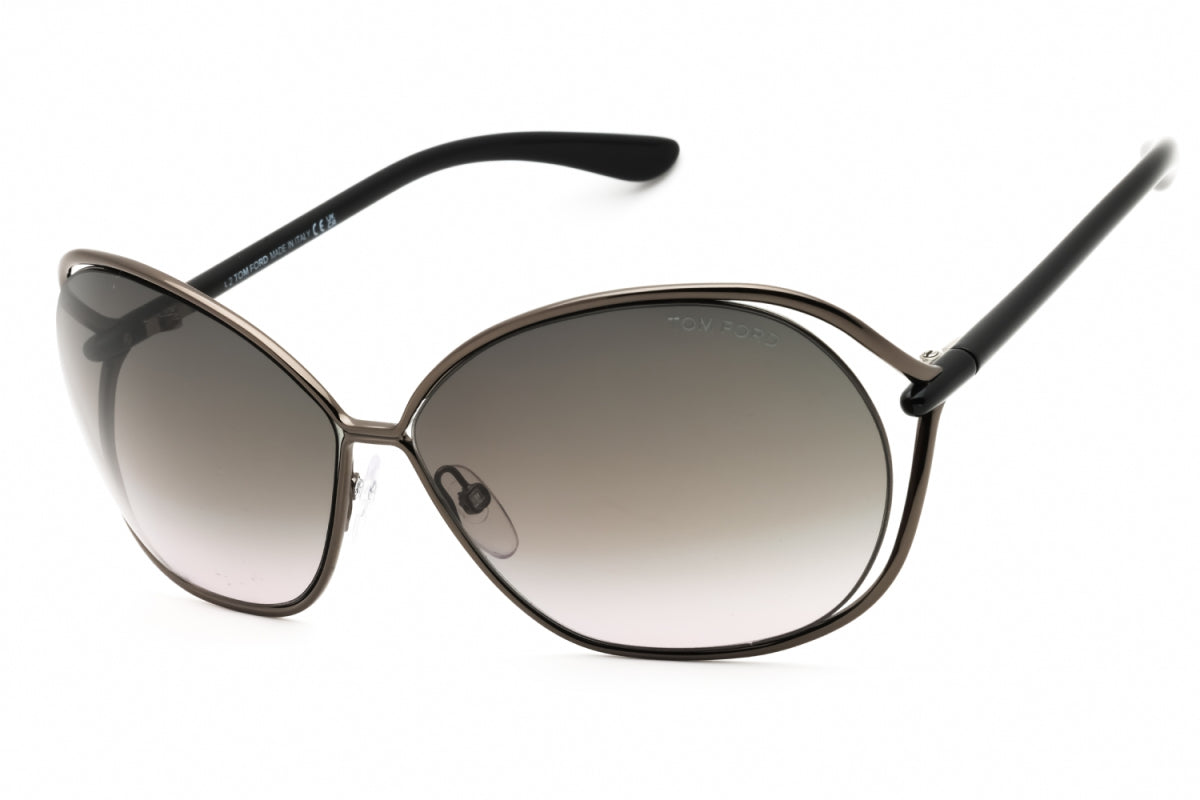 Tom Ford FT0157 CARLA 08B Shiny Gunmetal/Gradient Smoke 66mm