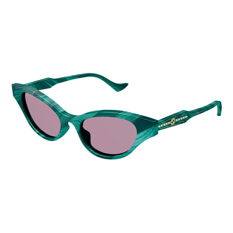 Gucci GG1298S 003 Striped Green/Violet
