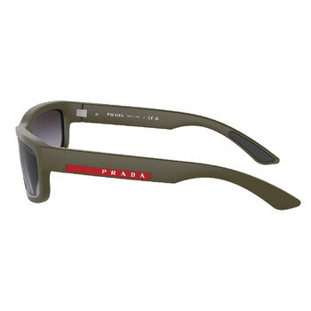 Prada Linea Rossa Prada Linea Rossa Grey Gradient Rectangular Men's Sunglasses PS 05ZS 15X09U 59