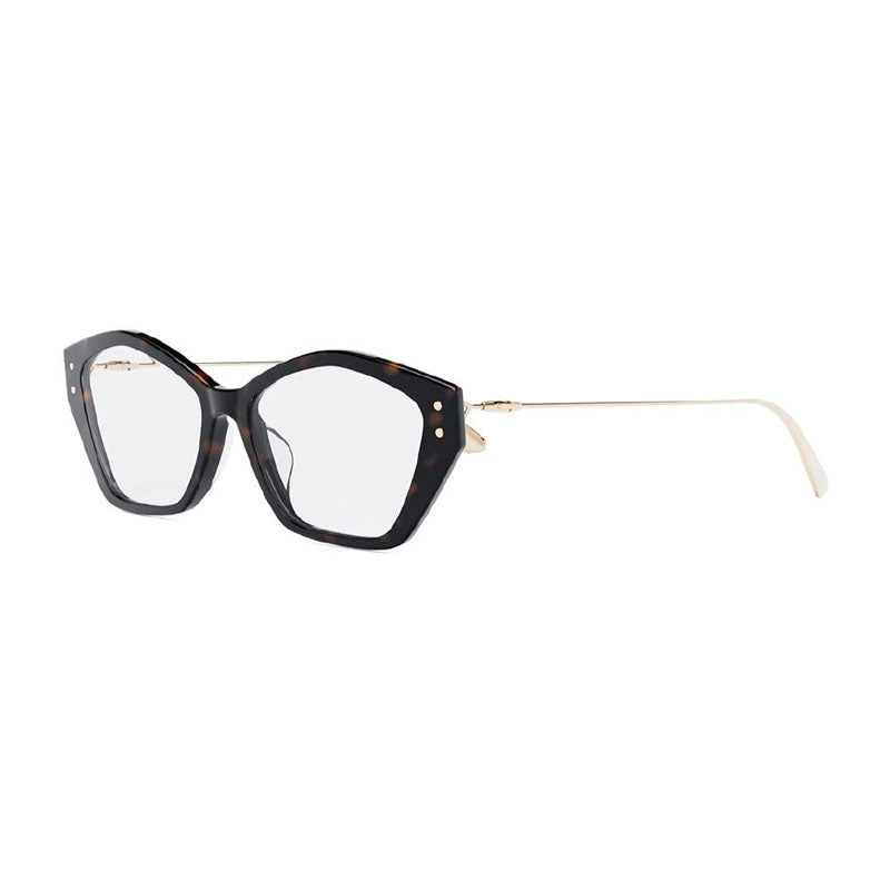 Dior MISSDIORO S1F 2200 Dark Havana/Gold/Clear Demo Lens