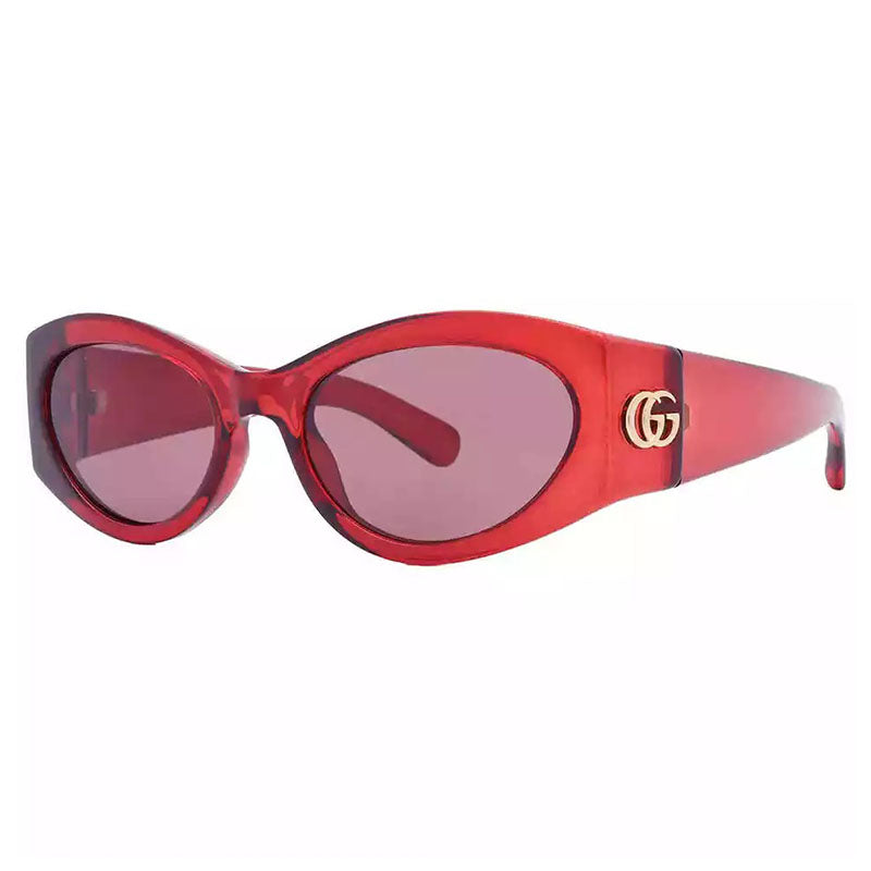 Gucci GG1401S 003 Transparent Burgundy/Brown 53mm