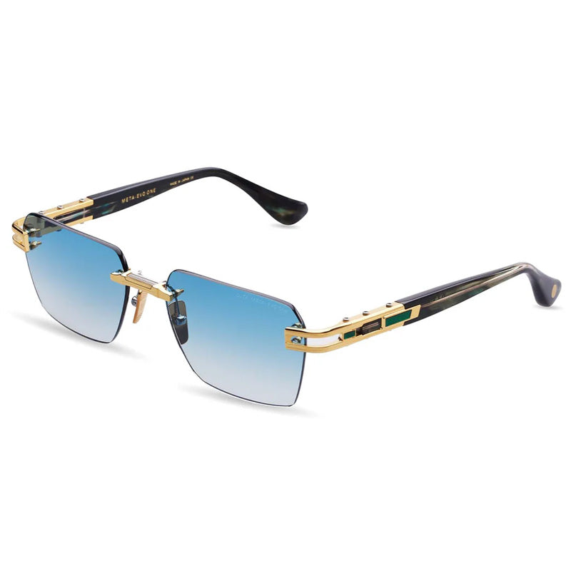 Dita DTS-147-A 03 Yellow Gold Arctic Sky Swirl/Turquoise to Clear Gradient 56mm