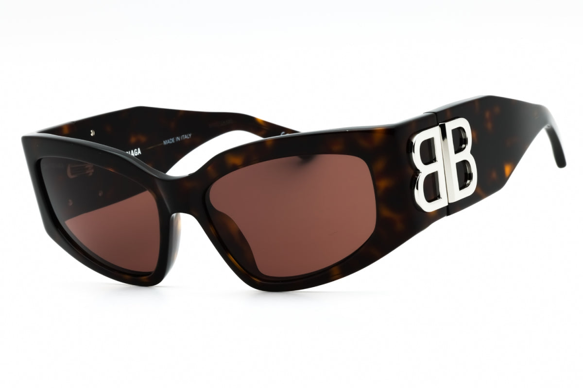 Balenciaga BB0321S 008 Dark Havana/Brown 57mm