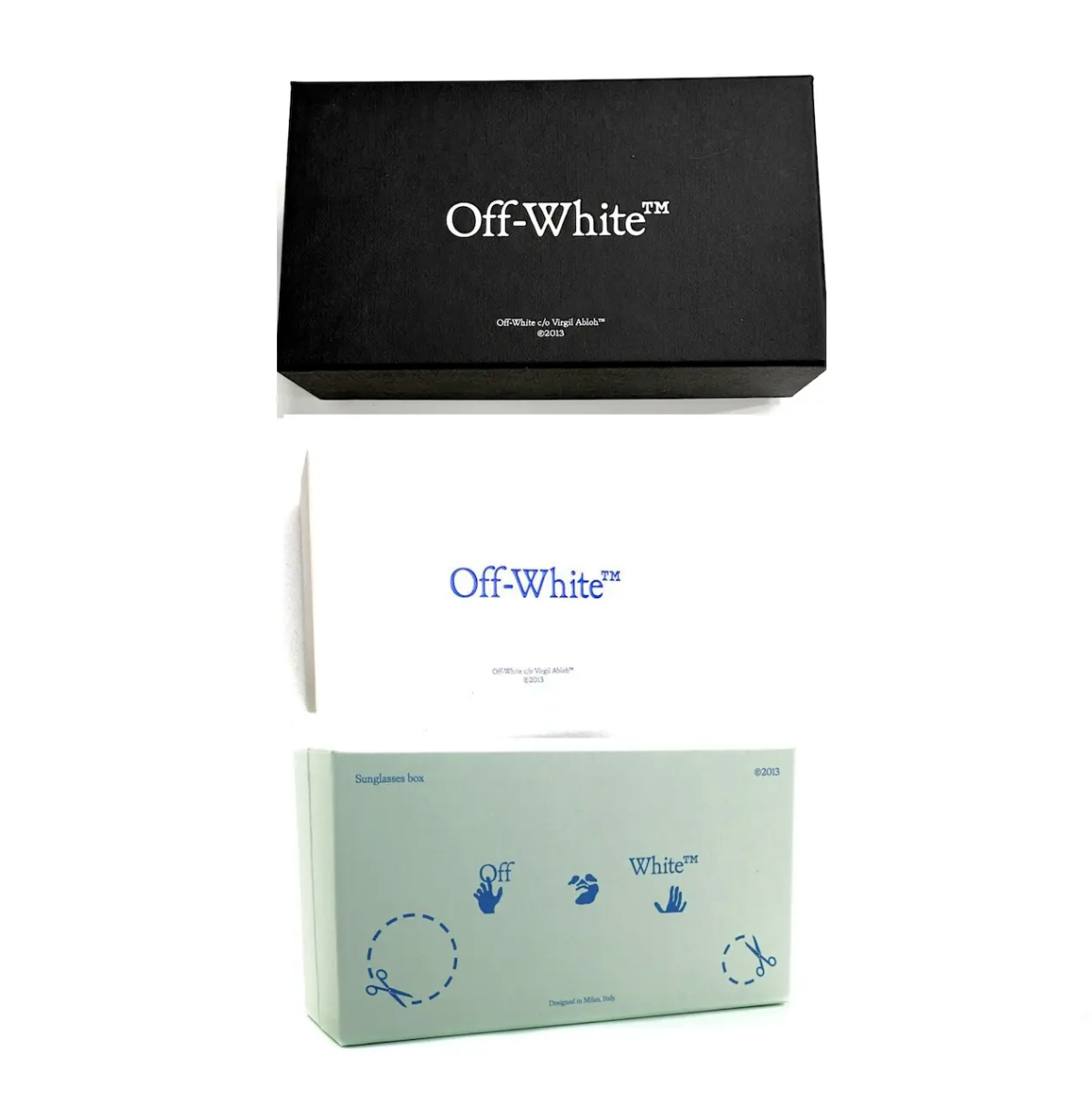 Off-White MASK-OMRI003S201060413001 LIGHT BLUE WHITE OFF-WHITE MASK SUNGLASSES