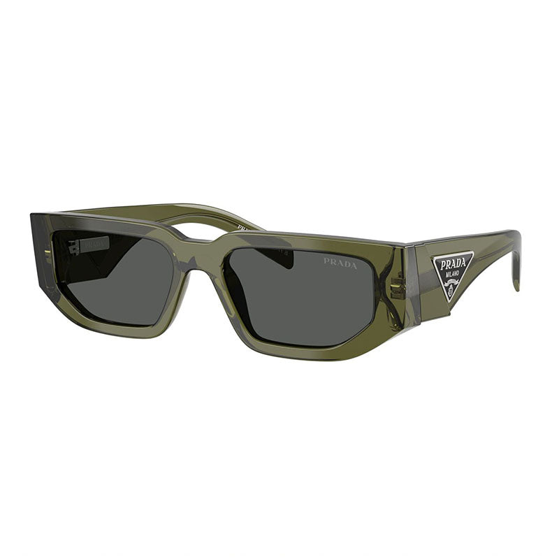 Prada PR09ZS 25A40L Transparent Military Green/Dark Grey 54mm