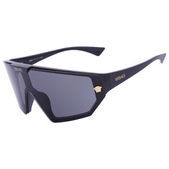 Versace Versace Dark Grey Shield Unisex Sunglasses VE4461 GB1/87 47