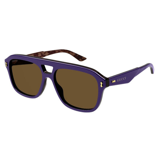Gucci GG1263S 005 Purple Pearl/Tabac 57mm