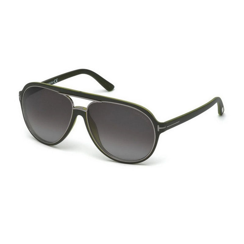 Tom Ford FT0379 SERGIO 98B Olive Green/Gunmetal/Smoke Gradient Mirror 60mm