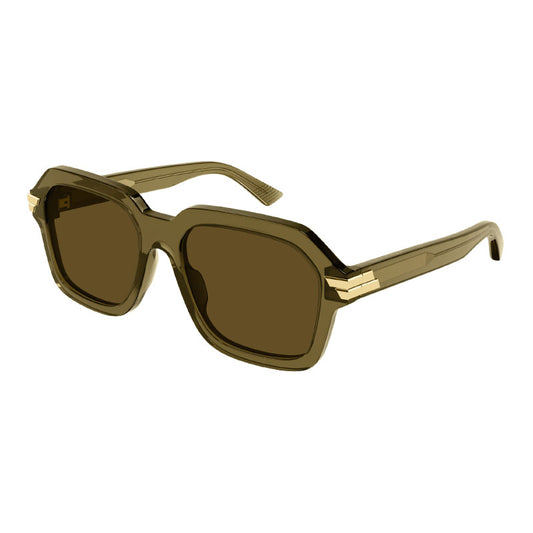 Bottega Veneta BV1123S 004 Transparent Green/Brown