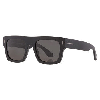 Tom Ford Tom Ford Fausto Smoke Browline Men's Sunglasses FT0711-N 02A 53