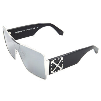 Off-White Off-White ASPEN Silver Mirror Shield Unisex Sunglasses OERI14G 7272 141