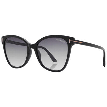 Tom Ford Tom Ford Ani Grey Gradient Cat Eye Ladies Sunglasses FT0844 01B 58