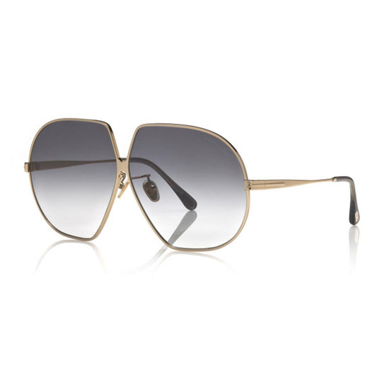 Tom Ford FT0785 28B Shiny Gold/Smoke Gradient 66mm