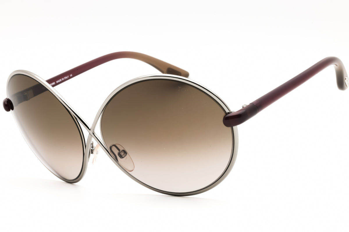 Tom Ford FT0159 BEATRIX 14F shiny light ruthenium/gradient brown 63mm