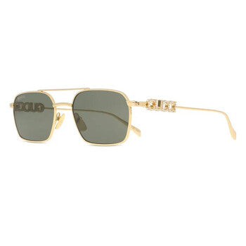Gucci Gucci Grey Pilot Unisex Sunglasses GG1804S 001 54