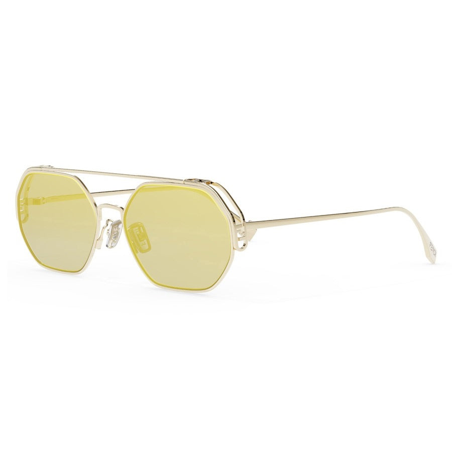 Fendi FE40039U 10L Gold/Yellow Mirror 57mm