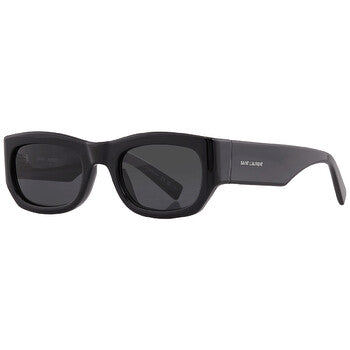Saint Laurent Saint Laurent Dark Grey Rectangular Ladies Sunglasses SL 713 001 53