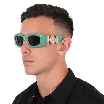 Versace Versace Dark Gray Irregular Men's Sunglasses VE4425U 536487 53