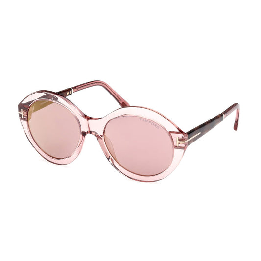 Tom Ford FT1088 72Z Shiny Light Pink/Dark Havana/Violet Mirror