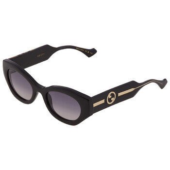 Gucci Gucci Grey Gradient Oval Ladies Sunglasses GG1553S 001 52