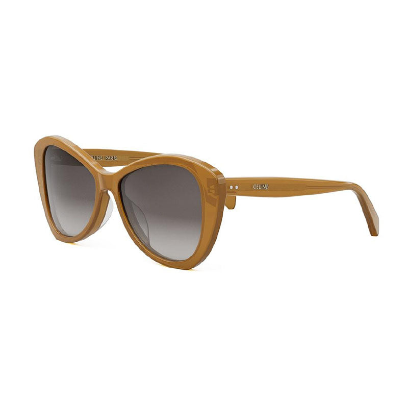 Celine CL40270U 47F Shiny Milky Honey/Brown 55mm