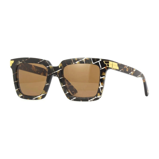 Bottega Veneta BV1005S 007 Cubed Black Havana/Brown