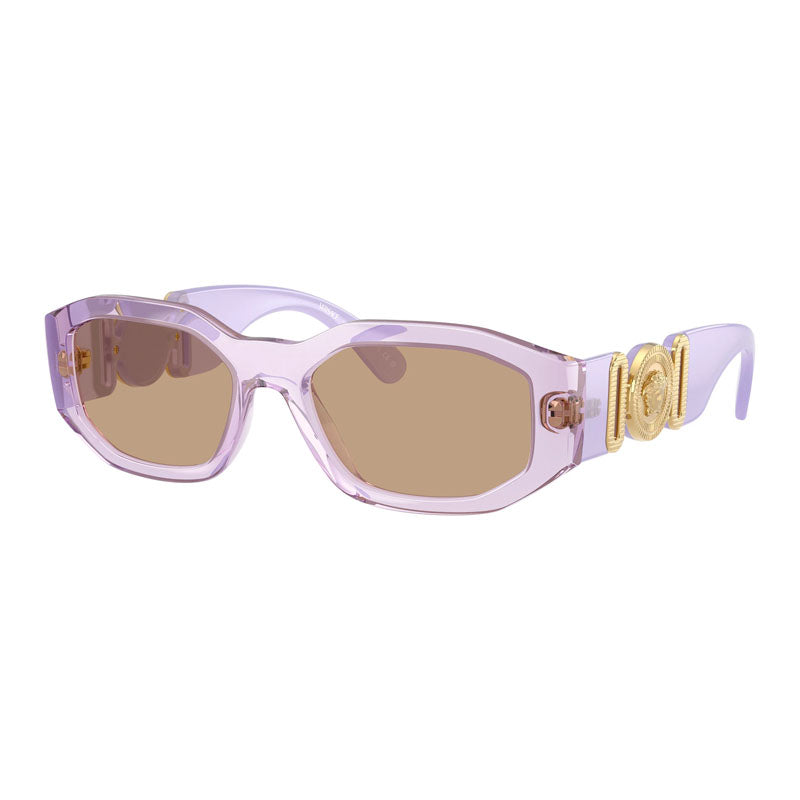 Versace VE4361 5526/63 Transparent Lavander/Opaline Lavander/Light Brown 53mm