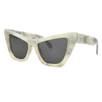 Off-White Off-White Edvard Grey Cat Eye Ladies Sunglasses OERI045 0807 57