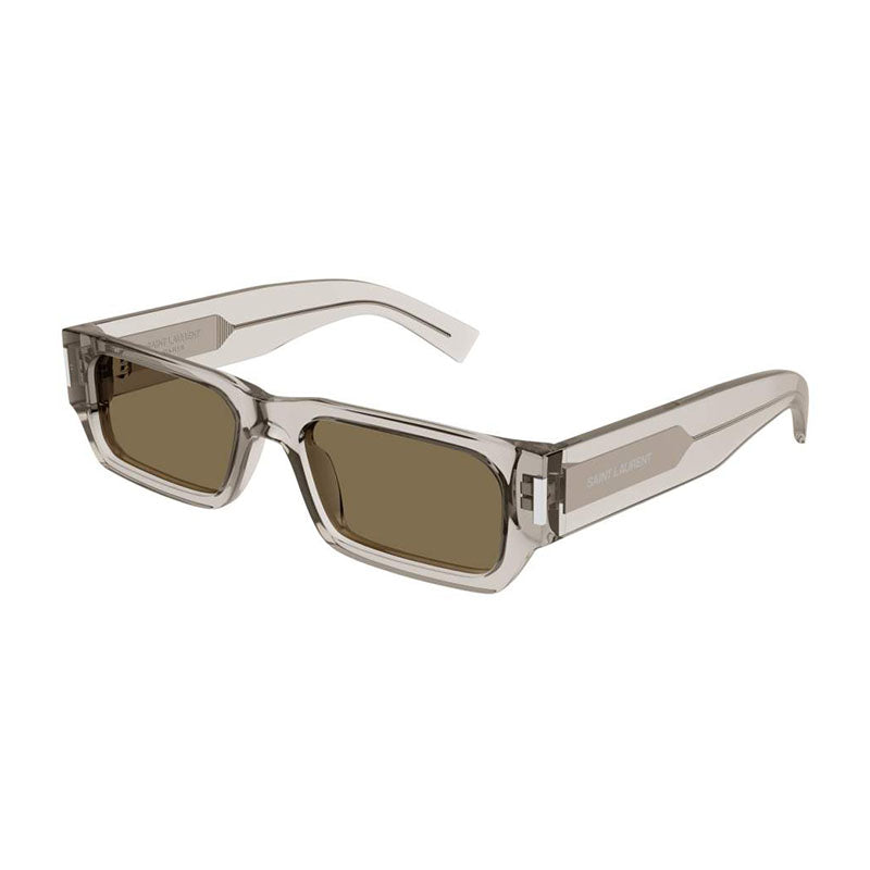 Saint Laurent SL660 004 Shiny Transparent Beige/Brown