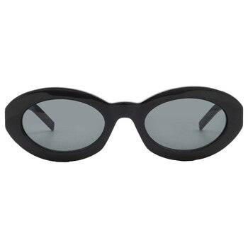Saint Laurent Saint Laurent Black Oval Ladies Sunglasses SL M136 001 52