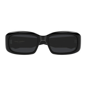 Saint Laurent Saint Laurent Black Rectangular Unisex Sunglasses SL 809 001 55