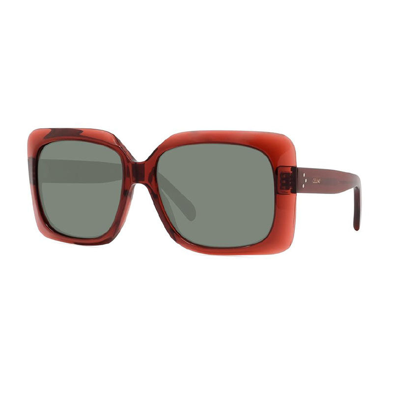 Celine CL40096F 66N Shiny Red/Green 60mm