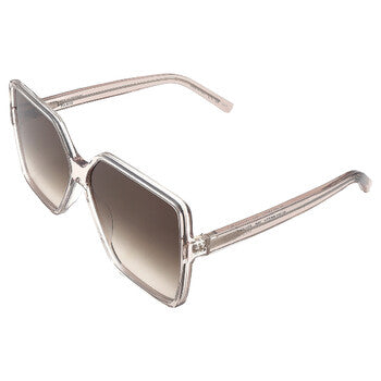 Saint Laurent Saint Laurent Brown Gradient Square Ladies Sunglasses SL 232 BETTY-005 63