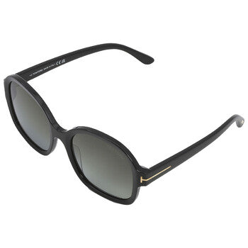 Tom Ford Tom Ford Hanley Smoke Gradient Square Ladies Sunglasses FT1034 01B 57