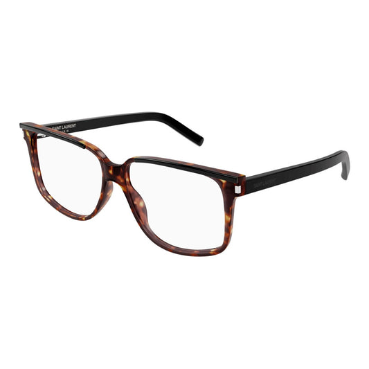Saint Laurent SL599OPT 001 Black/Havana/Clear Demo Lens