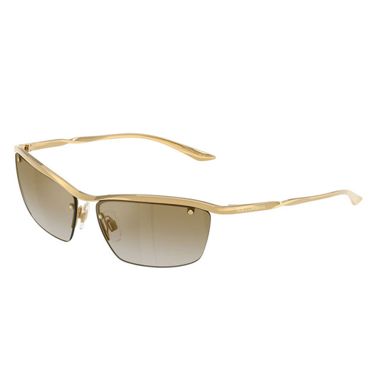 Dolce & Gabbana DG2307 02/6E Gold/Light Brown Gold Mirror